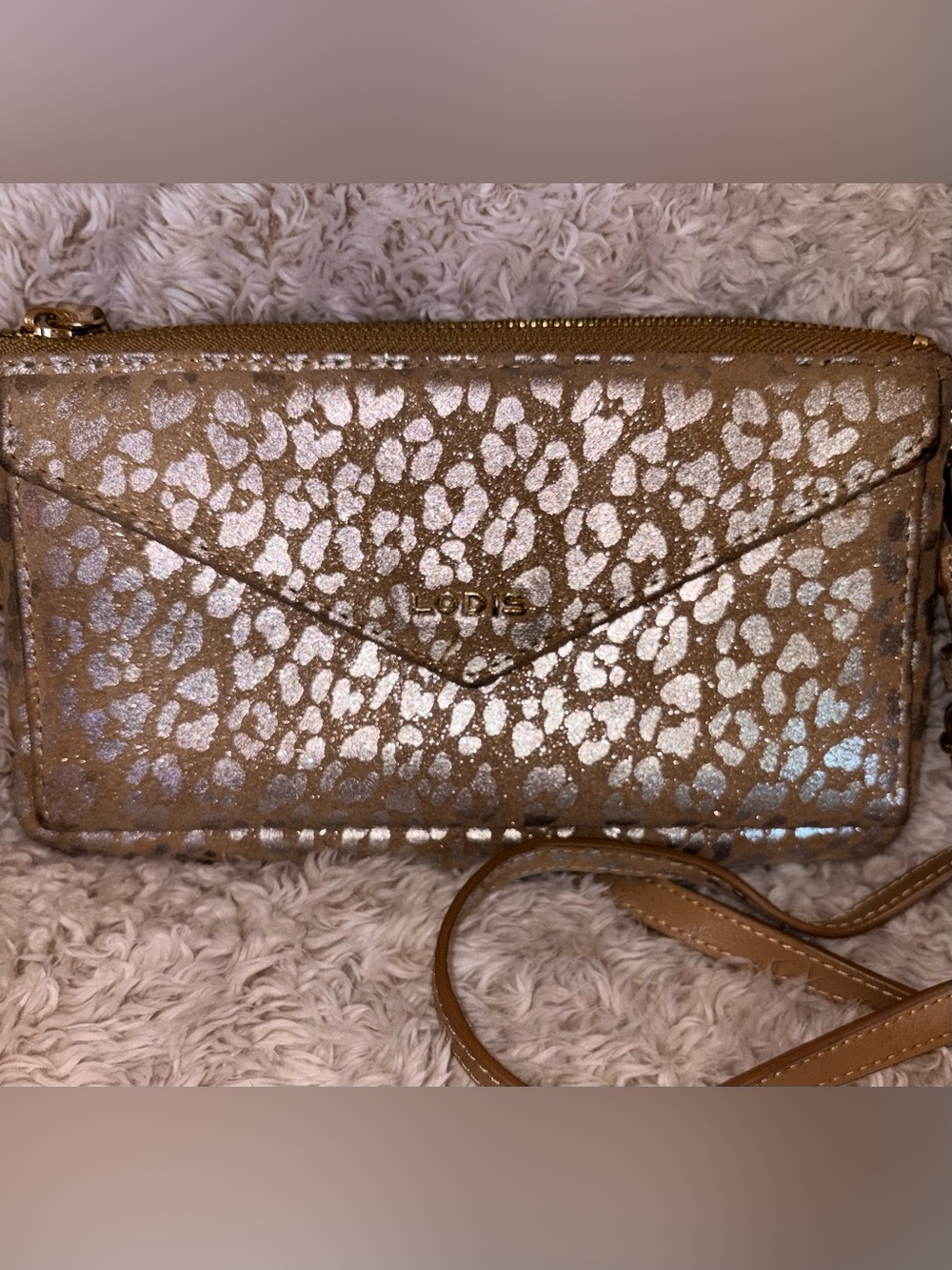 Lodis Compact Leopard Print Crossbody